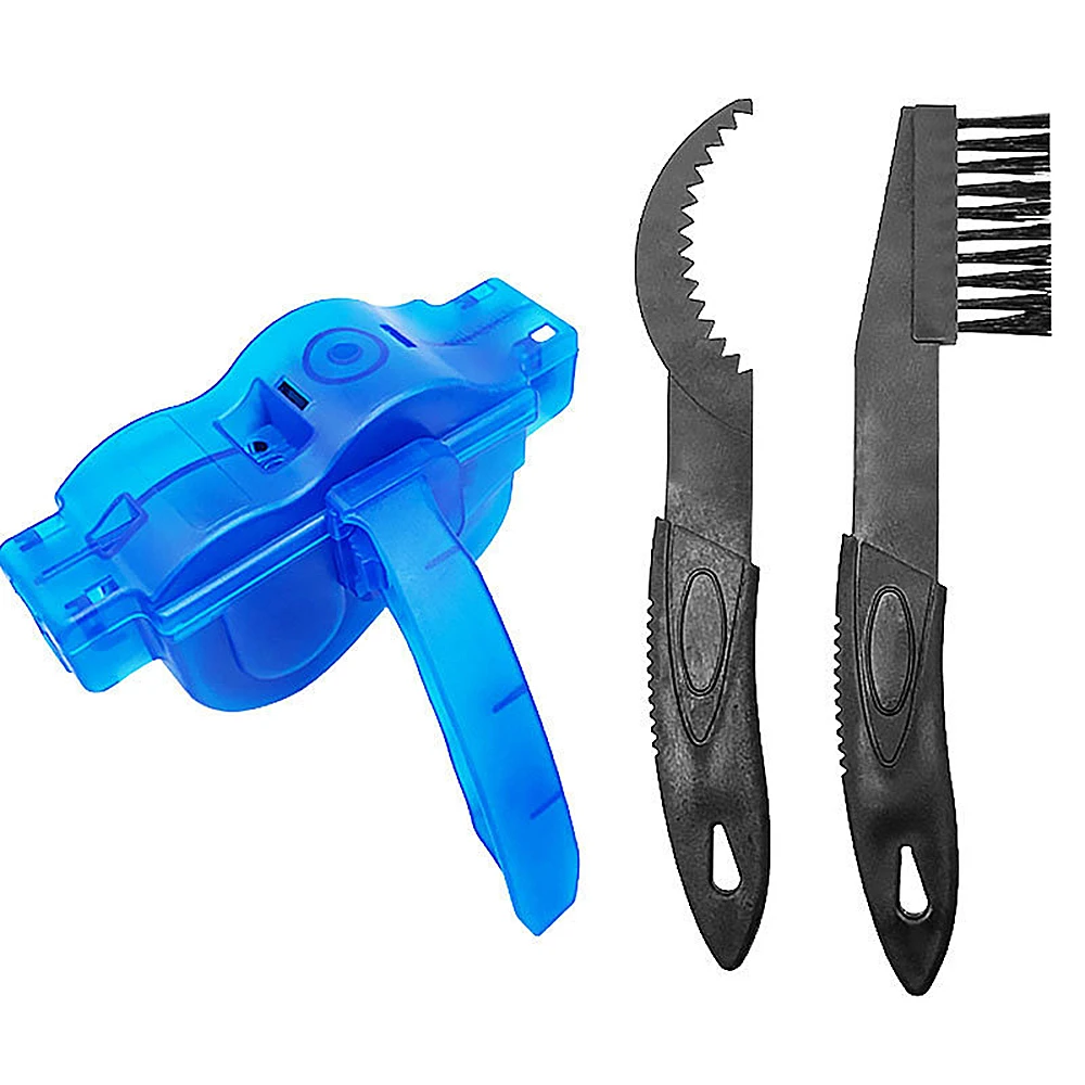 Portable Chain Cleaner MTB Cycling Cleaning Kit Bicycle Scrubber Brushes Set Bike Wash Repair Tool for Road Cycling