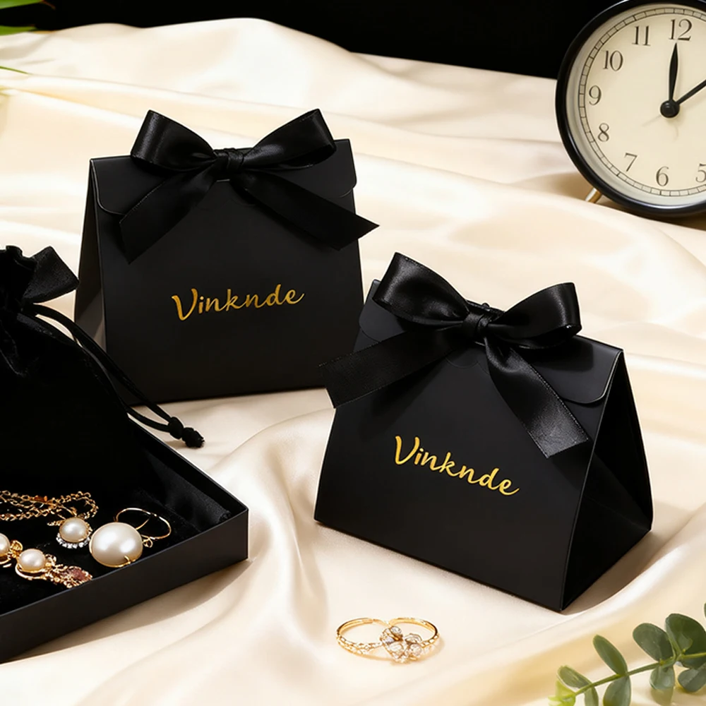 

Candies Paper Packaging Boxes Custom Logo Cardboard Plain White Black Pink Wedding Favors Boxes for Chocolate Jewelry Organizer