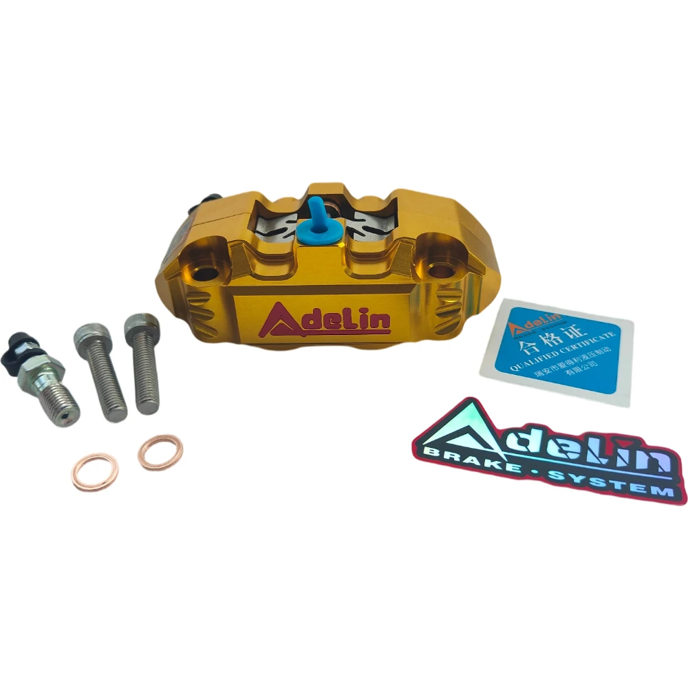 CNC Adelin ADL-14 Four Piston Brake Caliper 82mm Radial Mount Small Radiation Disc Brake Caliper For Pitbike Yamaha Honda RSZ view 6