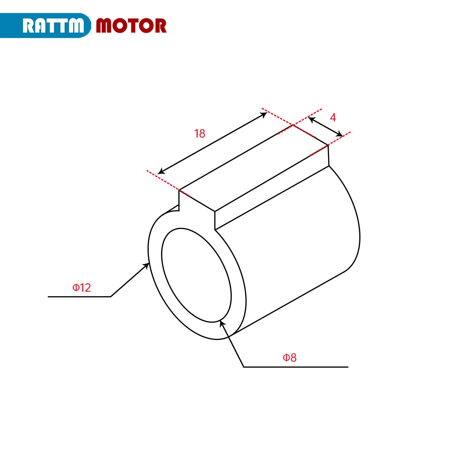 Machine tool gear bushing adapter for WM210V CD210V and other machine tool accessory parts