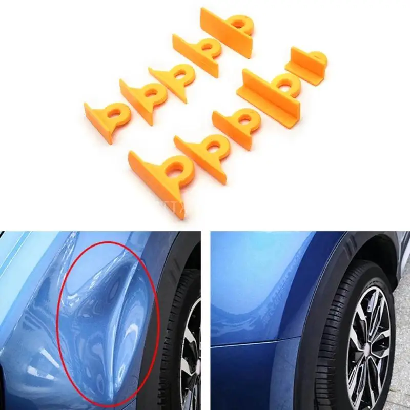 

Auto Body Damage Dent Repair Fix Tool Pulling Bridge Dent Removal GluesTabs Hand Repair Tools Universal 10pcs