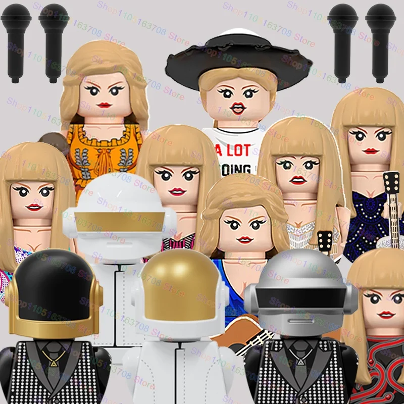حار شعبية المطربين الإناث اللبنات نموذج صغير عمل الشكل اكسسوارات هالوين اللعب هدايا للأطفال LG1015 + KT1063 #1