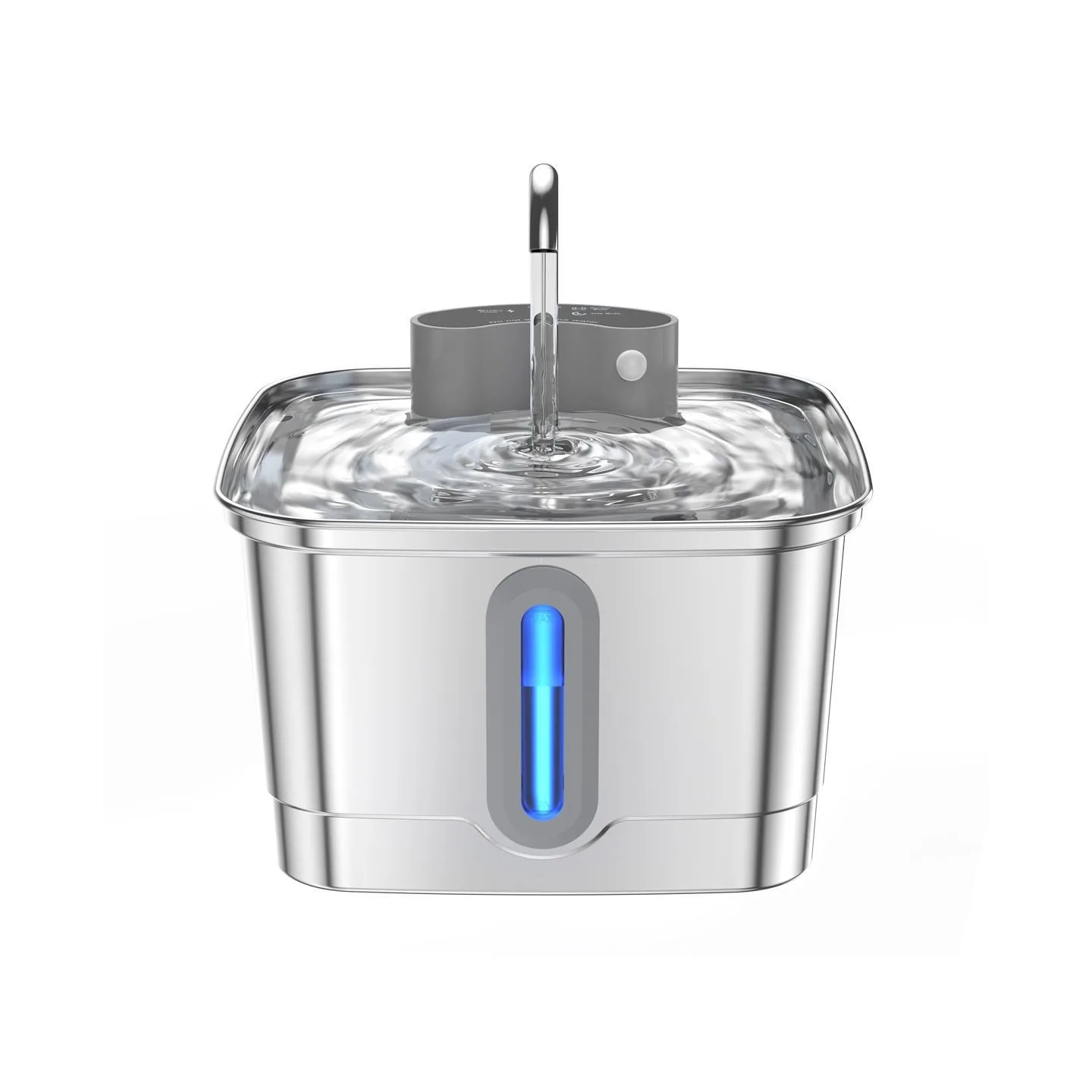 3L Smart Stainless Steel Wireless Cat Water Fountain With 4000mAh Battery & Sensor Inductive Pet Water Purifier