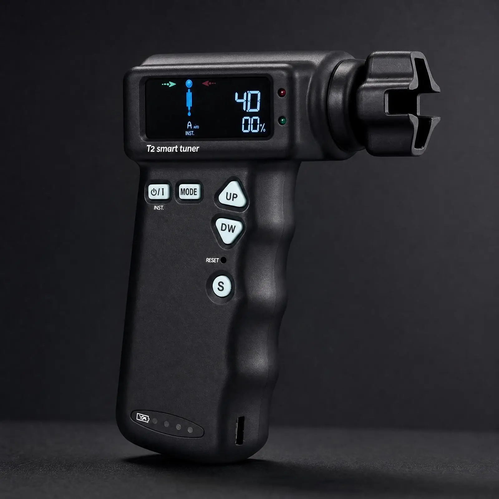 Powered Guitar Tuner Winder | Clamp-Style Instrument Attachment Housing,