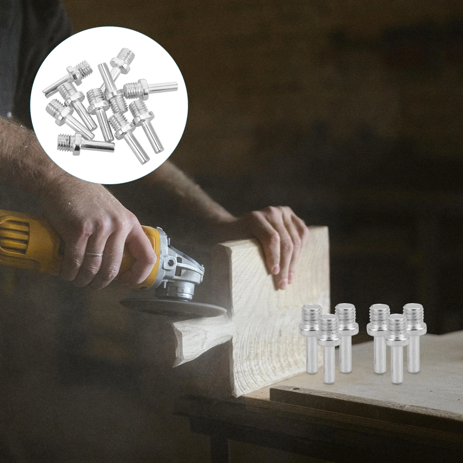 

10 шт., адаптер для электрической дрели, угловая шлифовальная машина, инструмент для преобразования шатуна, металлический удлинитель, аксессуар для полировальной машины