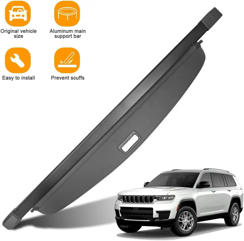 Cubierta de carga SUV retráctil para modelos 2022-2025: parasol de privacidad, protección antirrobo, fácil instalación