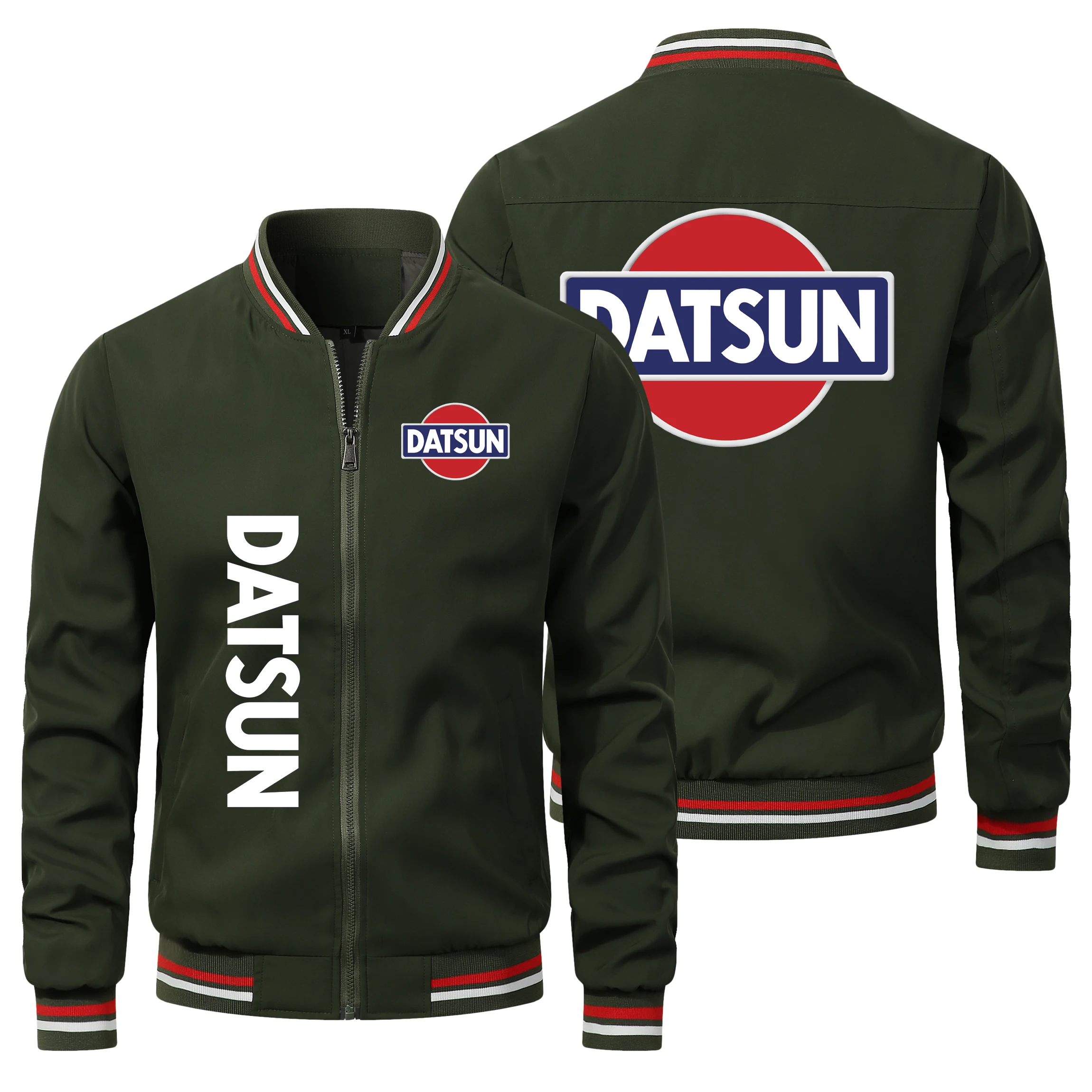 New Men\'s Jacket, Men\'s Baseball Jacket, DATSUN Letter Print, Trendy Men\'s Clothing Wholesale 2024 Men\'s Top