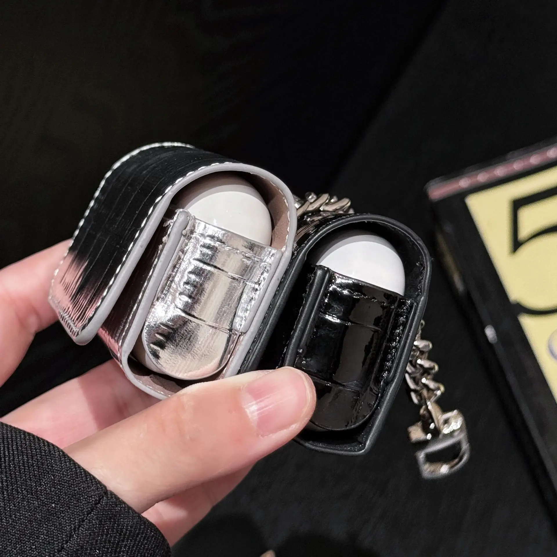 

High Grade PU Leather Earphone Case for AirPods 4 3 Pro 2 Earbud Cable Carry Storage Box Bluetooth Headset Bags Accessories