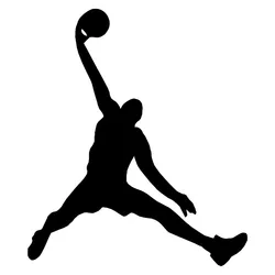 Interesting Jump Up the Basketball Wall Sticker Cartoon Sport Switch Sticker Car Sticker Vinyl Boy Bedroom Decoration Decals