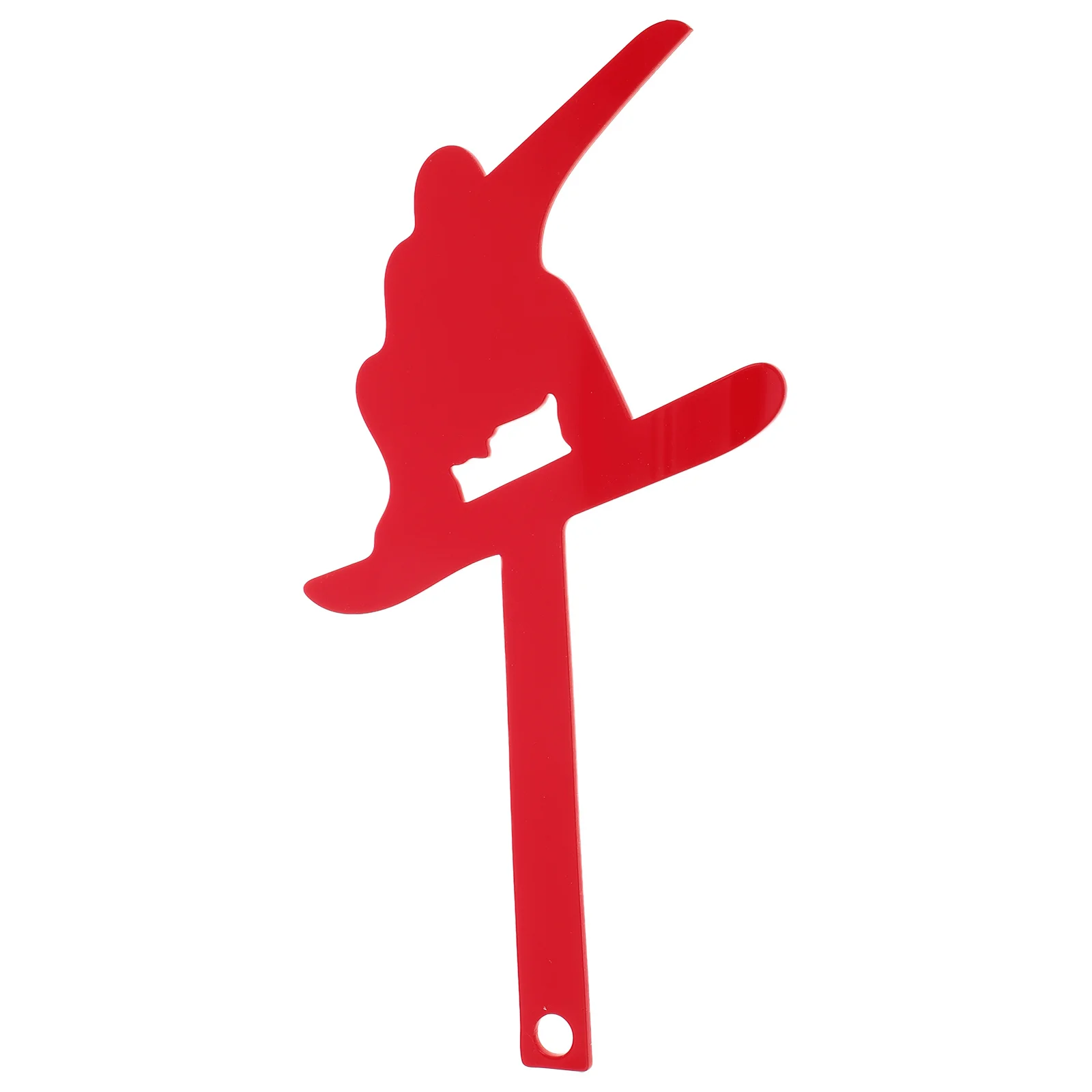 

Durable Acrylic Skiing Dog Mailbox Sign Easy Installation Space Saving Flat Design Festive Christmas Decor Mailbox Flags