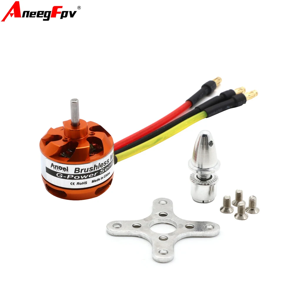 

D2822 Brushless Motor 1100KV 1450KV 1800KV 2600KV 2-3S For RC Aircraft Plane Multi-copter Brushless Outrunner Motor