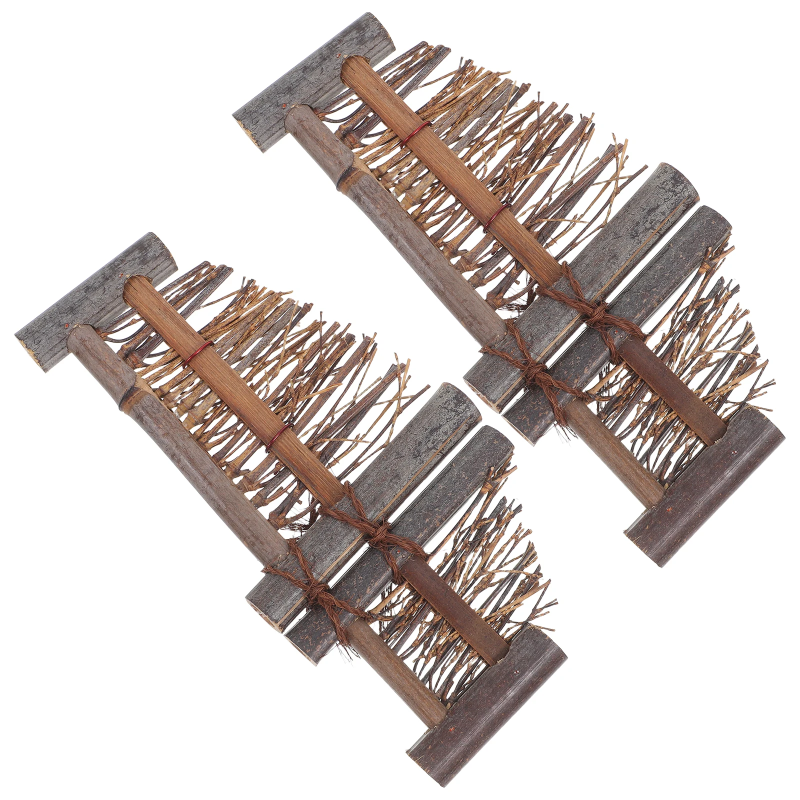 

2pcs Bamboo Screen Mini Bamboo For Micro Landscape Decoration Diy Garden Handmade Fence Bonsai Decor Tea Table Accessory