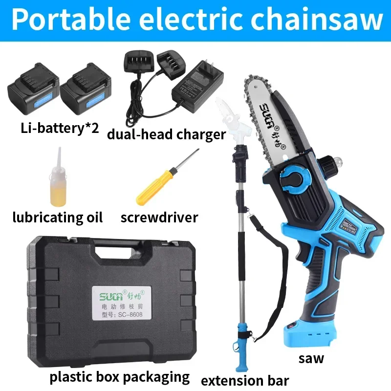 New best selling cheap 350W  cordless chainsaw with 16.8V batteries electric pruning saw