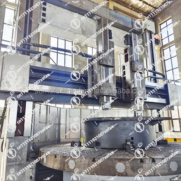 

Heavy-duty manual double-column vertical lathe SP5235 high rigidity for turning metal workpieces, Chinese supplier, cheap price