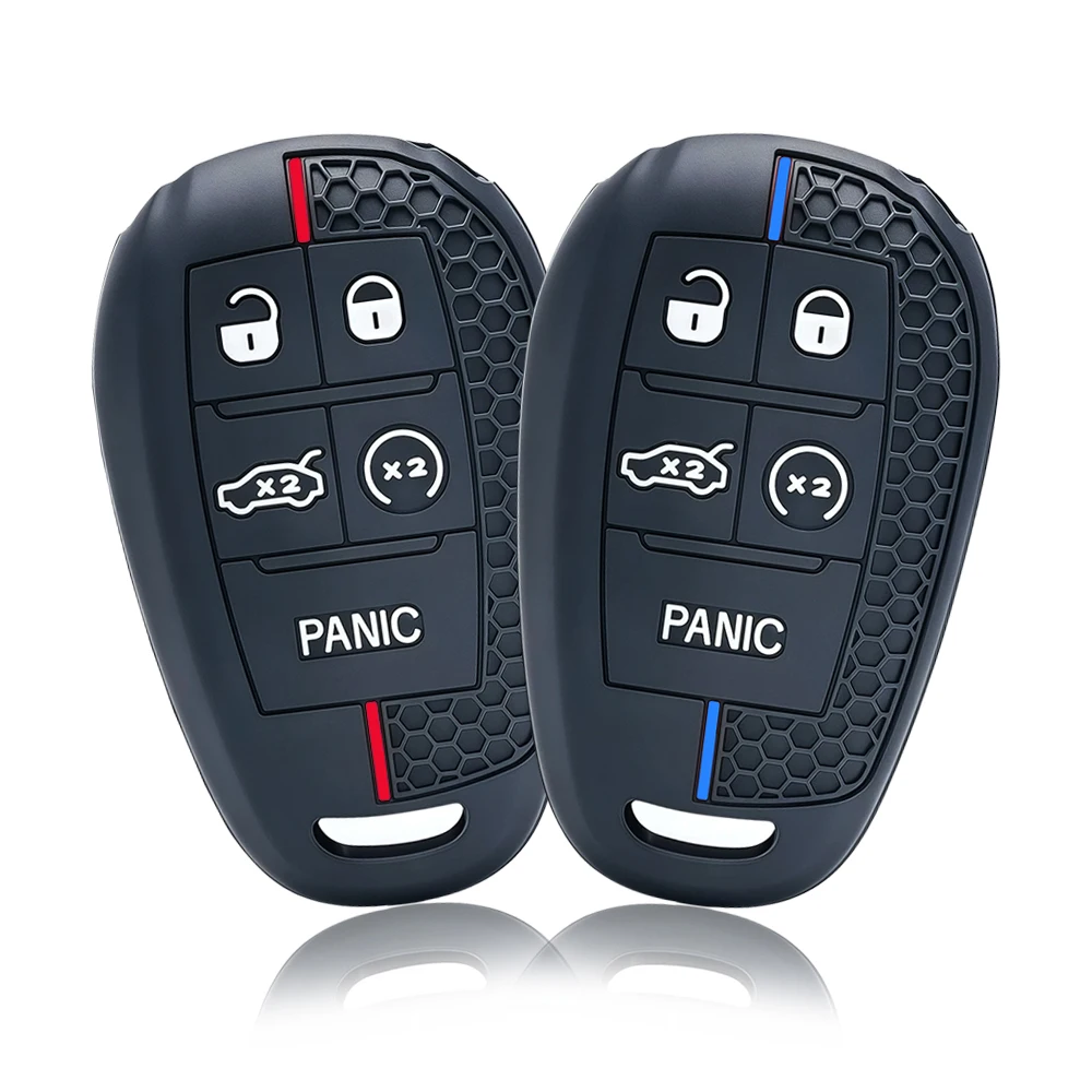 New Silicone Car Remote Key Case Cover for Alfa Romeo Stelvio Giulia 2017-2021 5 Button Fob Shell Key Protector Accessories
