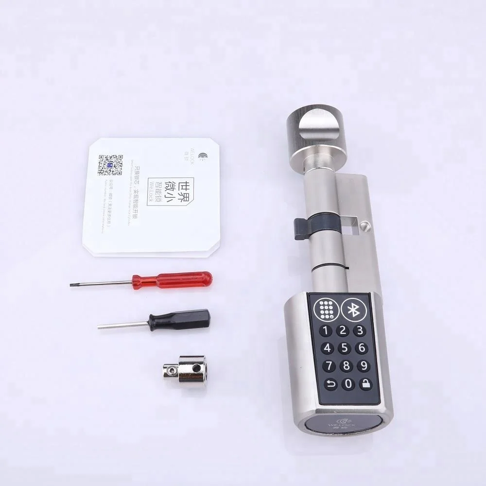 New Arrive Password Smart Locks Cylinders Home Keyless Electronic Lock Core With Bluetooth Mobile App Multi-Function Intelligent