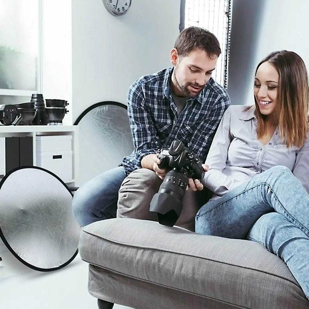 

Foldable Round Reflectors For Photography 5-In-1 Light Diffuser Compact Lightweight Studio Photo Accessories