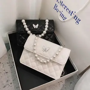 Trendy beyaz inci çanta omuz çantaları pu deri kadın moda tüm maç tote-kol çantaları Bir bavuldaki en iyi 10 satış perolas-no. 4