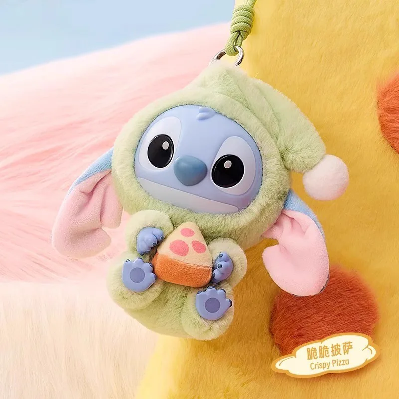 Disney Stitch No matter how tired  he still wants to take a bite Series of plush vinyl plush toys cute backpacks pendants