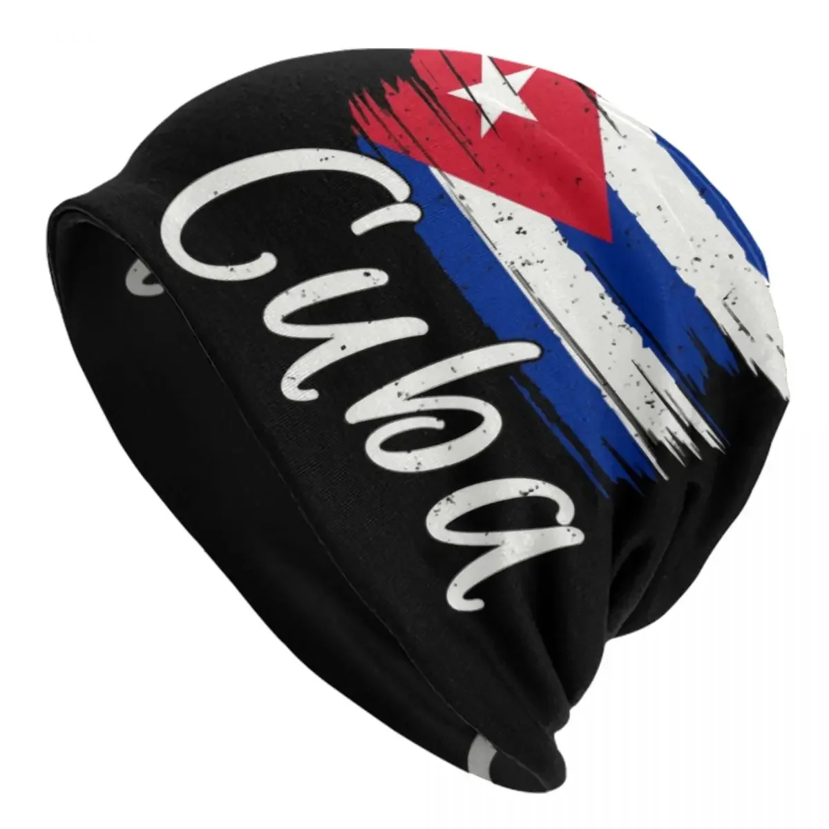 Cuba Cuban Havana Flag Skullies Beanies Caps Hip Hop Winter Warm Men Women Knit Hats Unisex Adult Cuban Patriotic Bonnet Hats