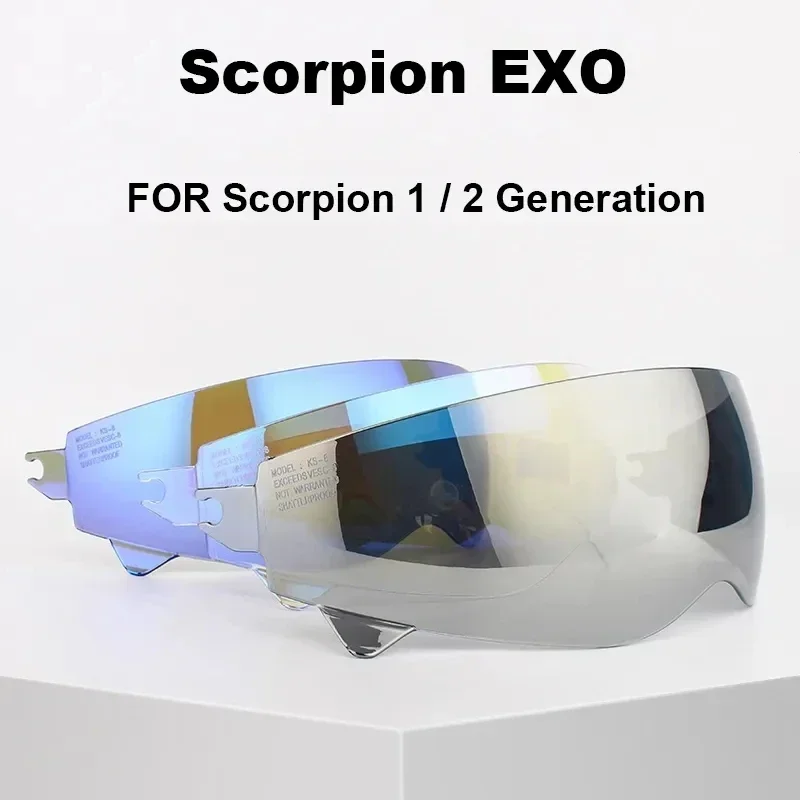 Motorcycle Helmet Shield Lens Visor for Scorpion EXO Combat/Covert-X Retro Scorpion Helmet Accessories Anti-UV Capacete De Moto