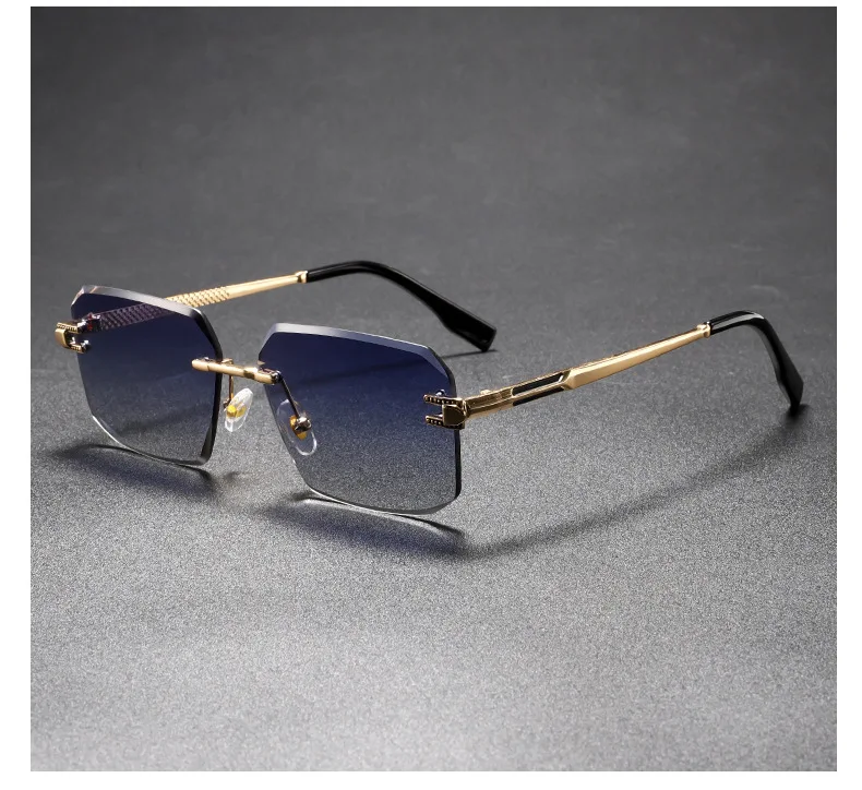 Neue Mann Sonnenbrille Frau UV400 Quadratische Brillen Mode Vielseitige Trend Shades Hohe Qualität Randlose Sonnenbrillen Unisex Outdoor Sport – Detail 12