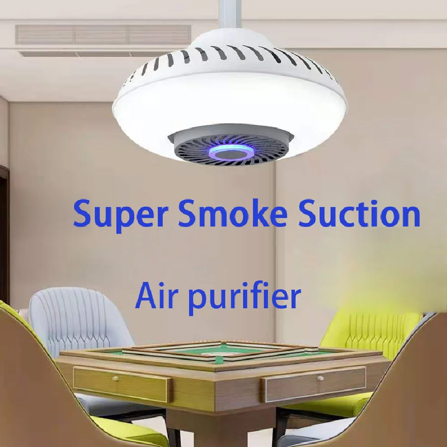 

Gold/White Pendant Air purifier Light Pub Home Modern lamp for Smoking Table Living Room Purification rise and fall Chandeliers