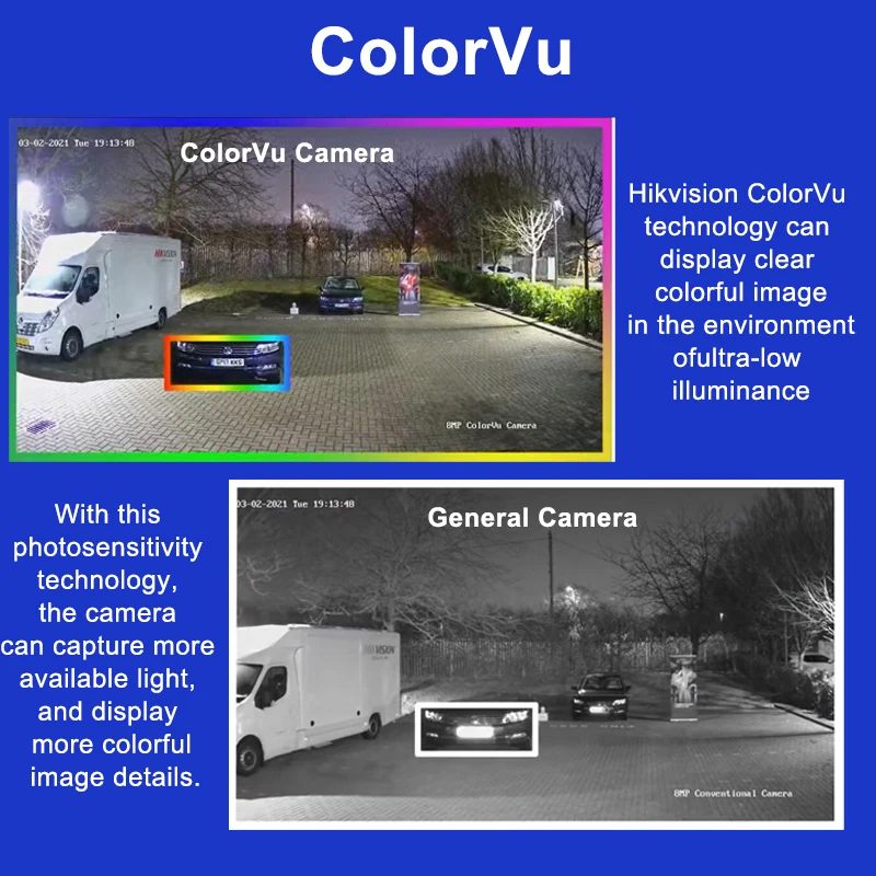 كاميرا مراقبة خارجية Hikvision-كاميرا مراقبة خارجية 4 ميجابكسل ، كشف بشري ومركبة ، كاميرا مراقبة cctv ، ميكروفون مدمج #2