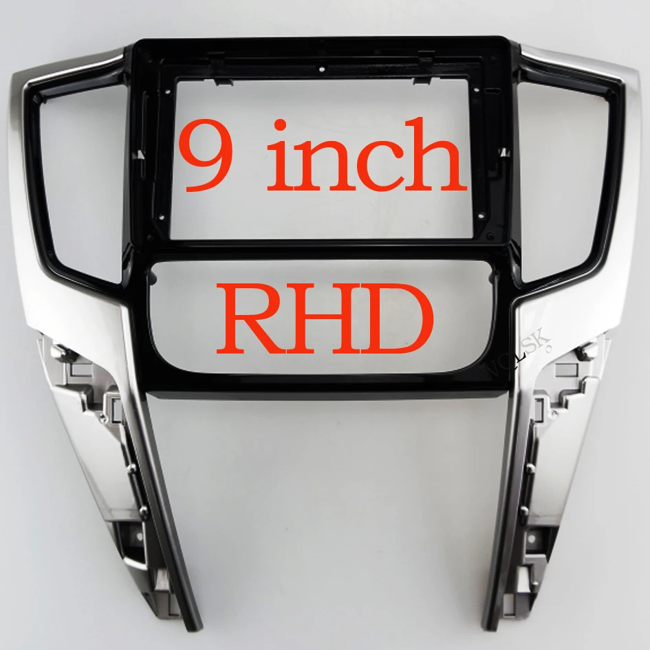 Car 9 inch Big Screen DVD Fascia Frame Adapter For MITSUBISHI Triton L200 2019 2 Din Dash Installation Panel Frame Kit