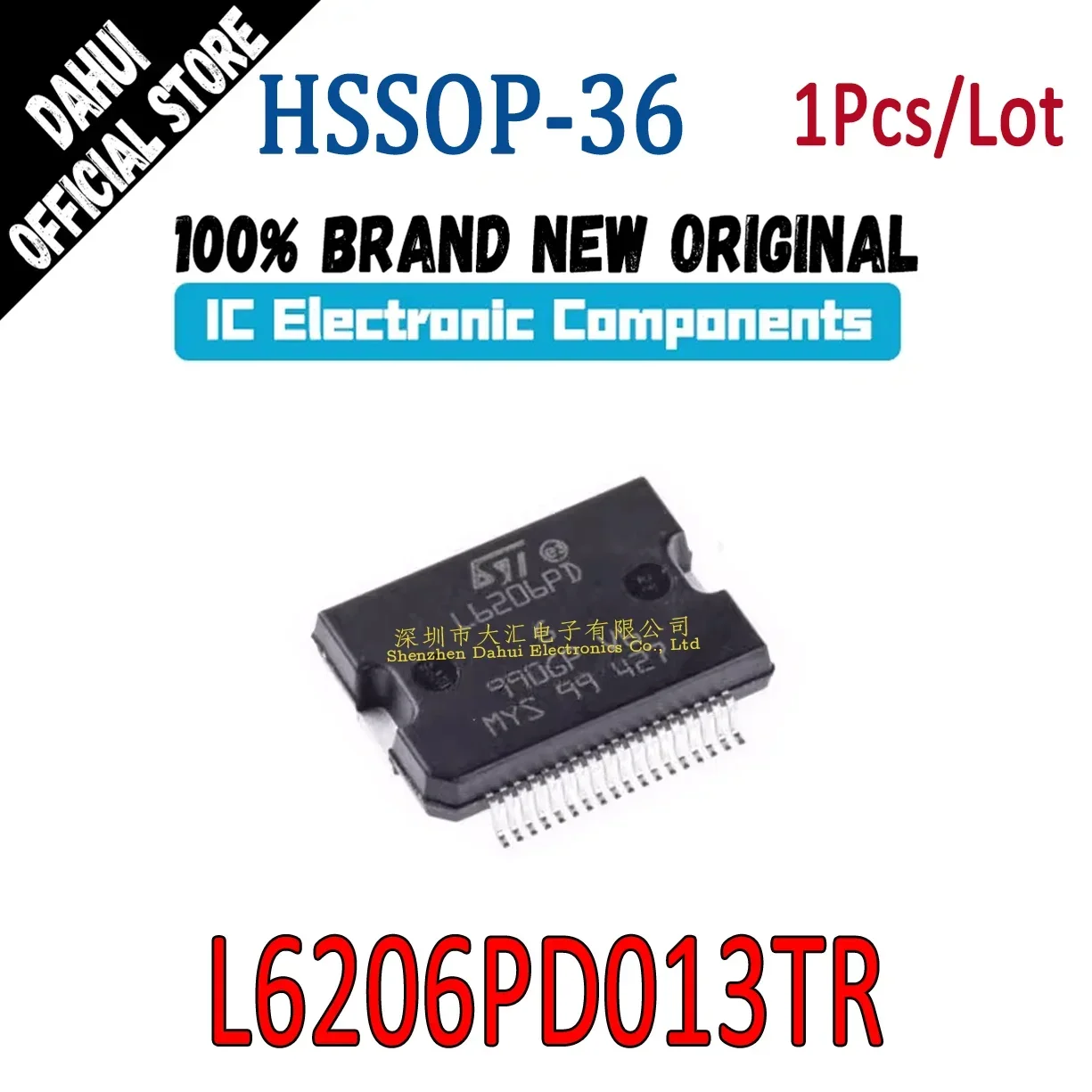 

L6206PD013TR L6206PD L6206 HSSOP-36 Stepper motor driver chip IC Brand New Original In Stock