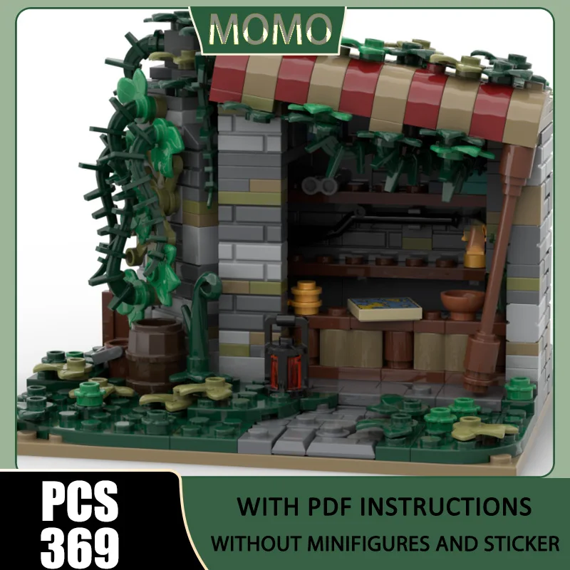 

Moc Building Blocks Modular Medieval Ruined Lost Traders Model Technology Brick Assembly Construction DIY Toys Holiday Gifts