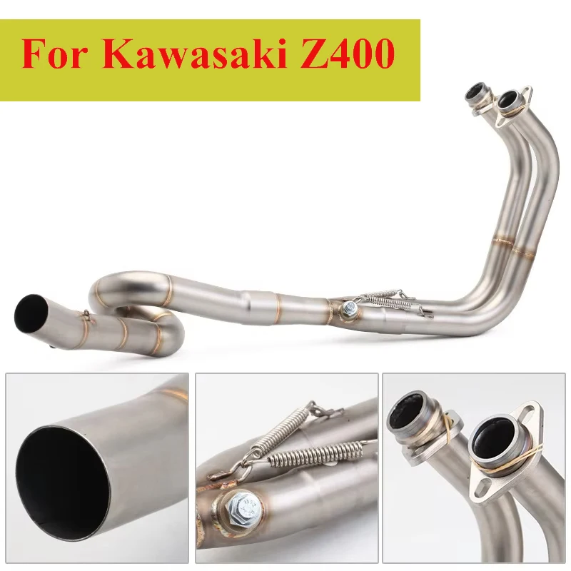 

Надеваемая выхлопная система мотоцикла, коллектор среднего звена для Kawasaki Z400 Ninja 400 2017-2022