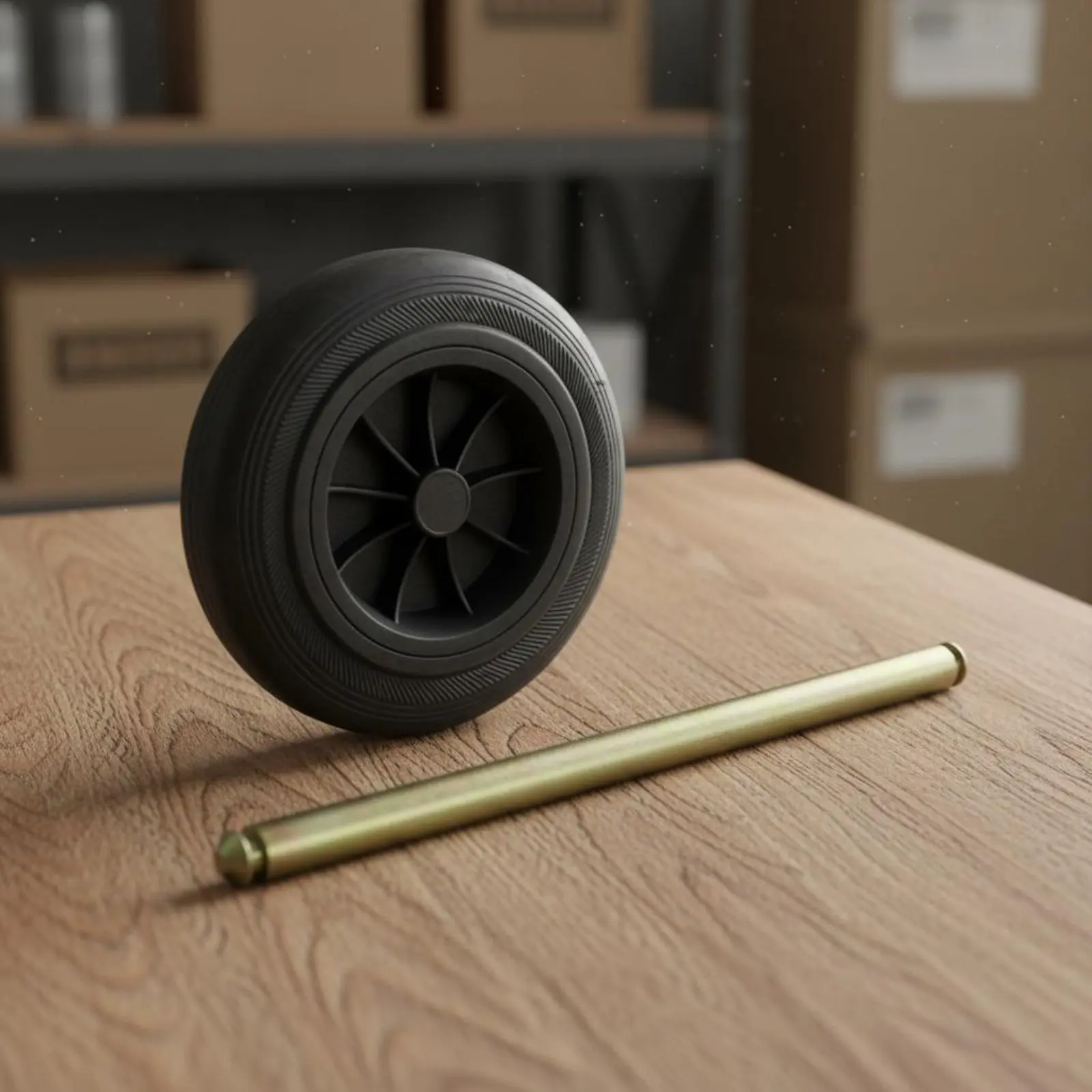 

Rubbish Bin Axle Wheel Iron Axle-and-Wheel Trash Can Wheels Replacement Kit Trash Can Pulley Wheels Solid Rubber Home Utility