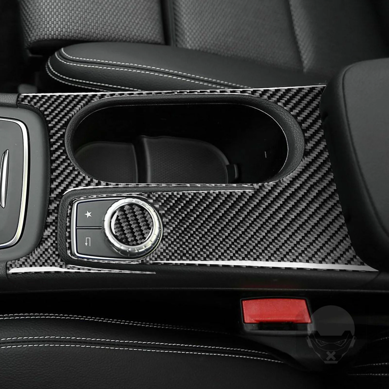 For Mercedes-Benz CLA C117 14-18 GLA X156 15-19 Carbon Fiber Gear Shift Air Outlet Window Lift Panel Suit Car Interior Sticker