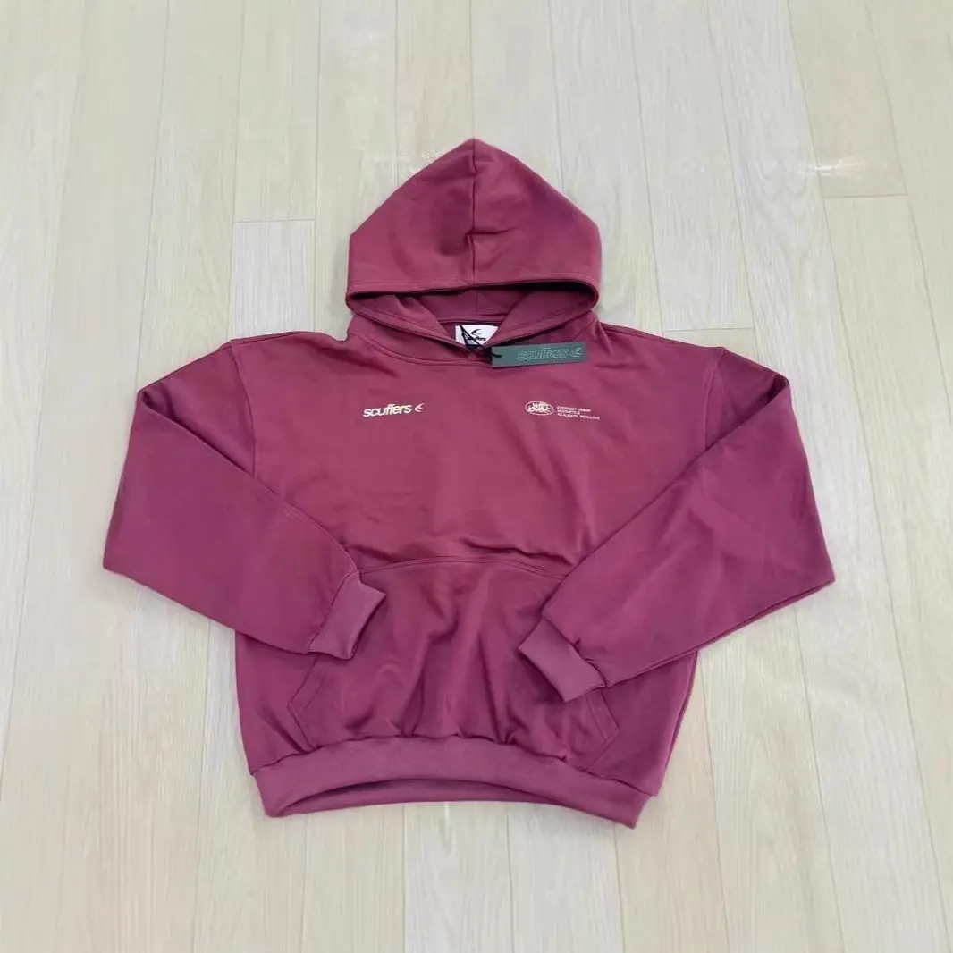 2026 New SCU Fashion Brand Hoodie Sweatshirt American Style Fleece Cotton Crew Neck Pullover Hooded Sweatshirt for Men