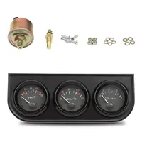 3-in-1 Car Meter Set, Oil Temperature + Oil Pressure + Volt Display Volt Voltmeter, Auxiliary Instruments