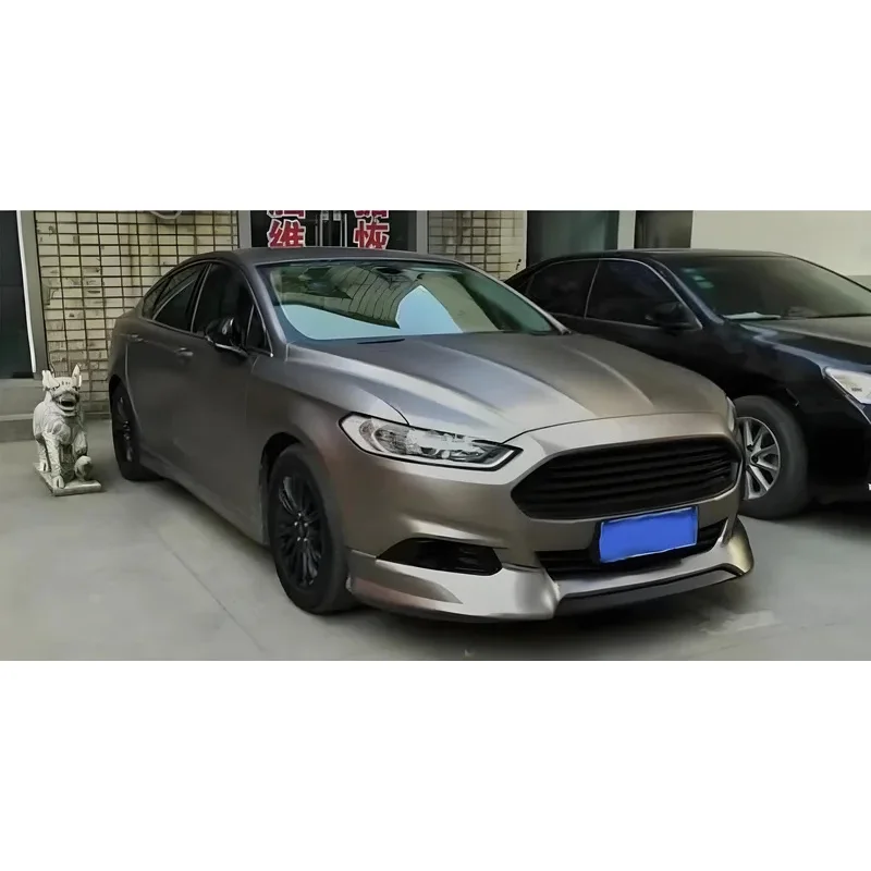 أنظمة السيارات Pp طقم الجسم الواسع الجبهة شفة ممتصة للصدمات الخلفية الجانب تنورة ل مونديو 2013 2014 2015 2016 #2