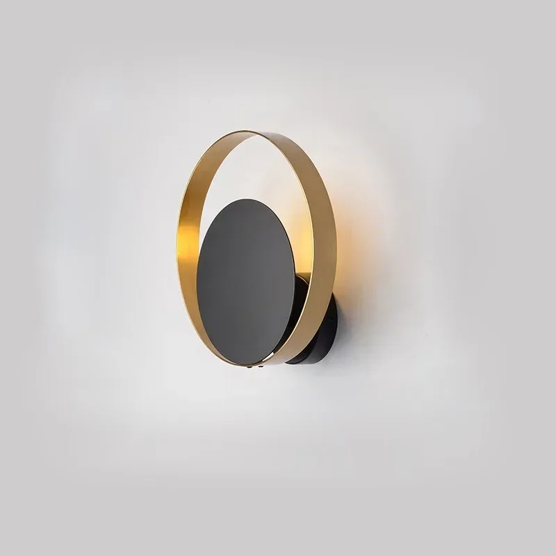 

GHEUVNJ Nordic postmodern luxury bedroom bedside wall lamp creative corridor staircase living room TV background wall lamp