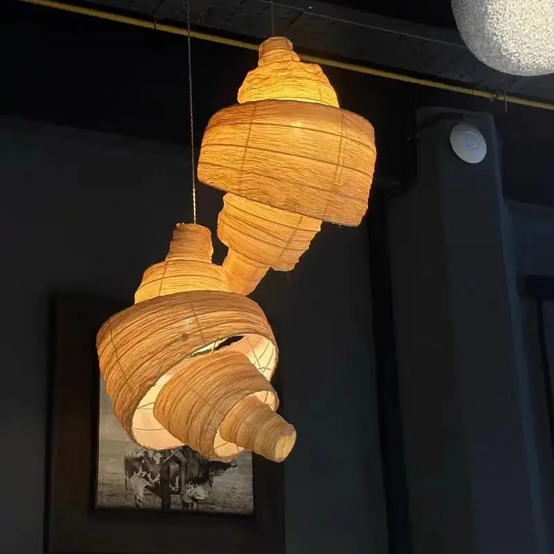 

Vintage Designer Croissant Creative Design Pendant Lamp Living Room Bedroom Kitchen Hanging Lamp Home Decoration Indoor Lighting