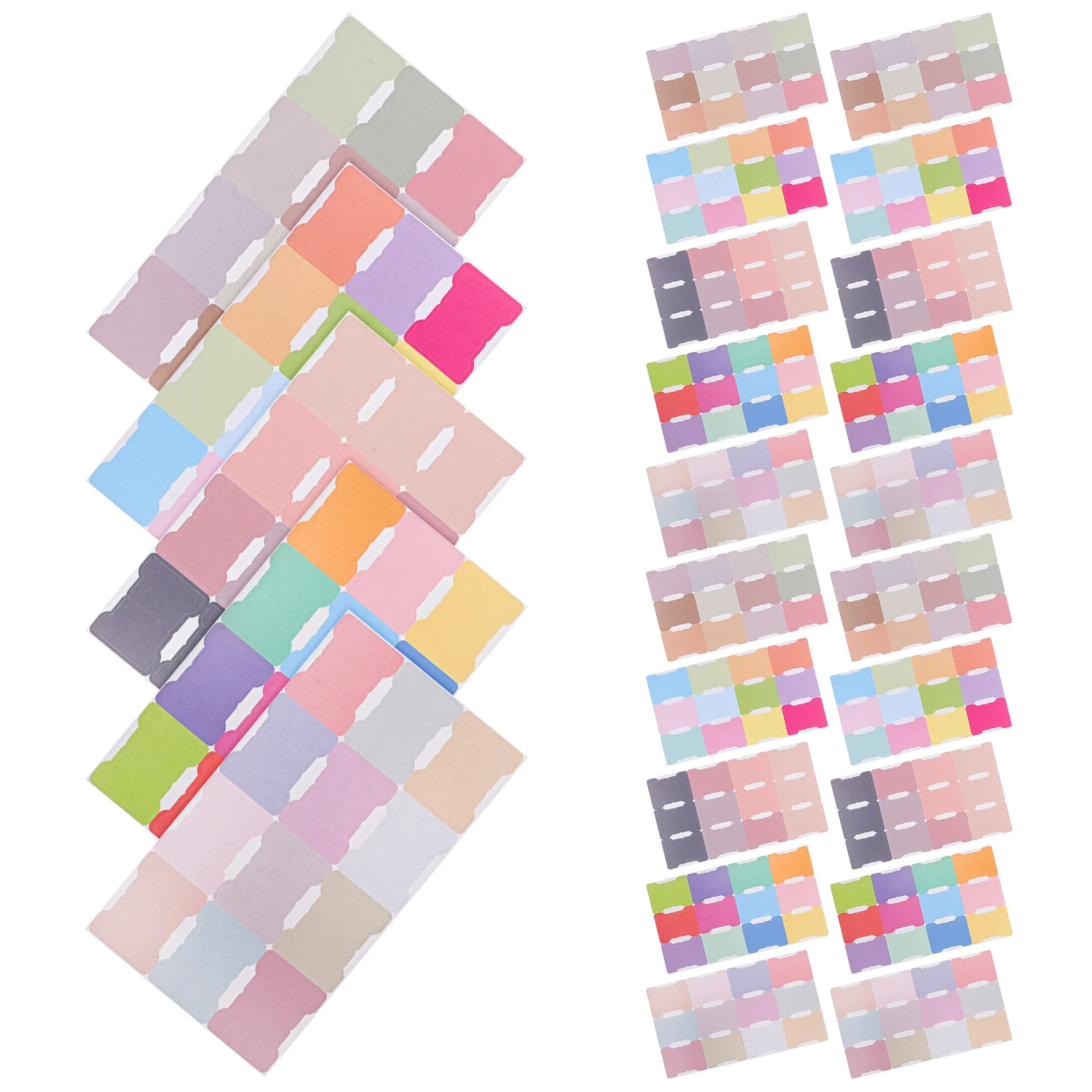 5 Pcs Index Label Colorful Stickers Adhesive Monthly Planner Tabs Calendar Grasp Blank Dividers Note
