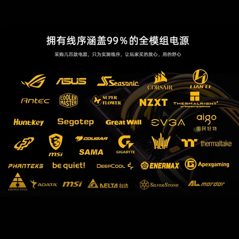 90 Degree Side Outlet GPU 8Pin Modular Power Cable ARGB Sync High Temp Resistant Graphics Card Cord