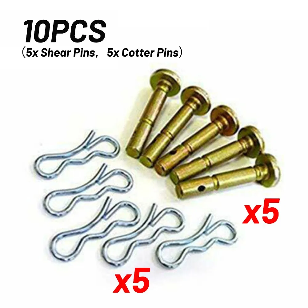 2/10/20pcs Shear Pins&Cotters Cub Cadet For For SnowBlowers 738-04124A 714-04040 Garden Shearing Cutting Parts