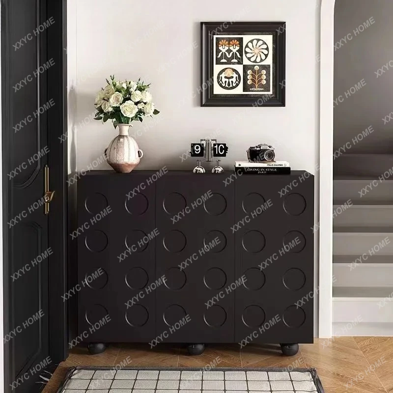 

Ретро-шкаф для хранения вещей, премиум-класса, для прихожей и гостиной, интегрированный, простой, настенный шкафчик