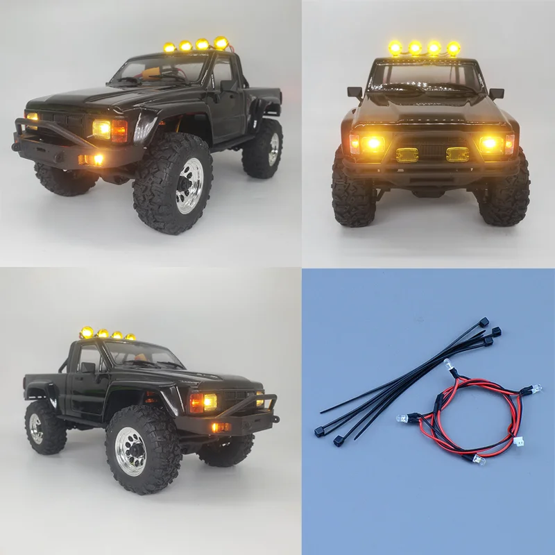 

HPI Venture 18 имитация светодиодных фонарей на крыше 3 В для 1/18 1985 Hilux SR5 RC модель с дистанционным управлением, аксессуары для обновления автомобиля