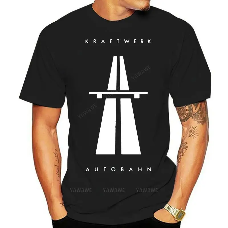 Men Round neck tshirts Camiseta Kraftwerk Top Power Station música electrónica Ralf Hutter Florian regalo unisex tee-shirt