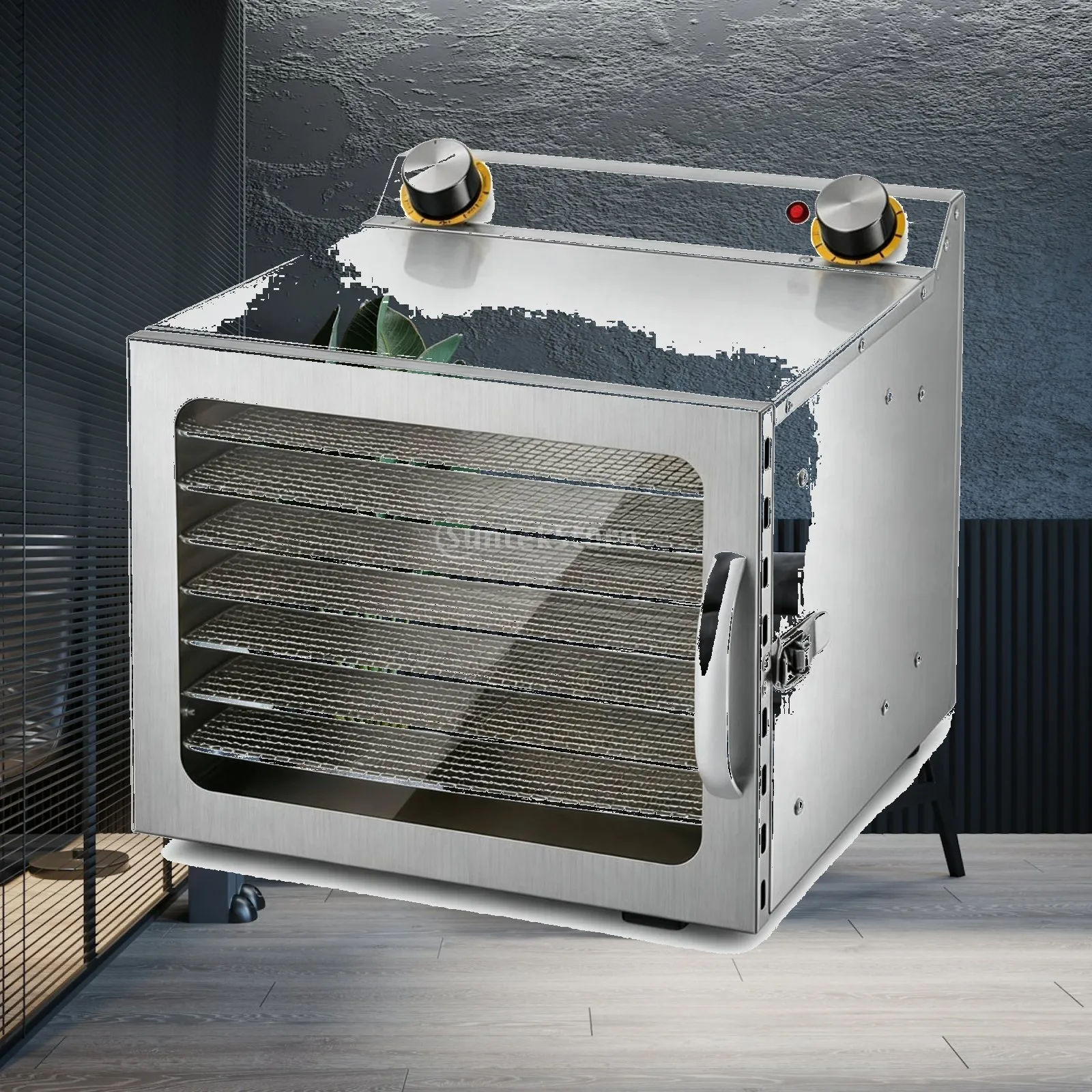 deshydrateur-industriel-de-fruits-et-legumes-machine-de-sechage-electrique-avec-plateaux-metalliques-et-panneau-de-visualisation-transparent