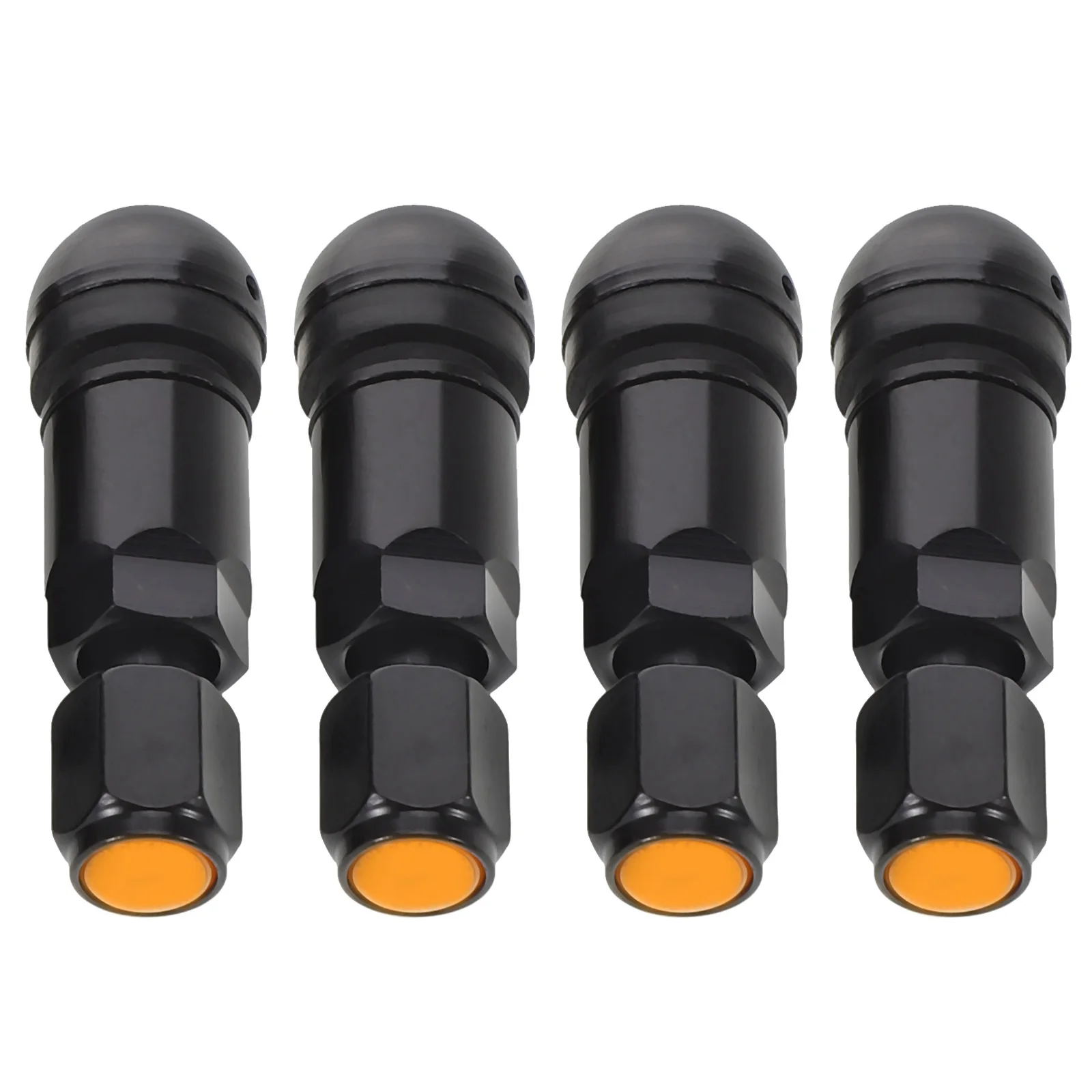 

4pcs Alloy Valve Stems For Car Motorcycle Tires Heavy Duty Tubeless Tire Valve Stem Replacement Clamp-In Design Lawn Tractor