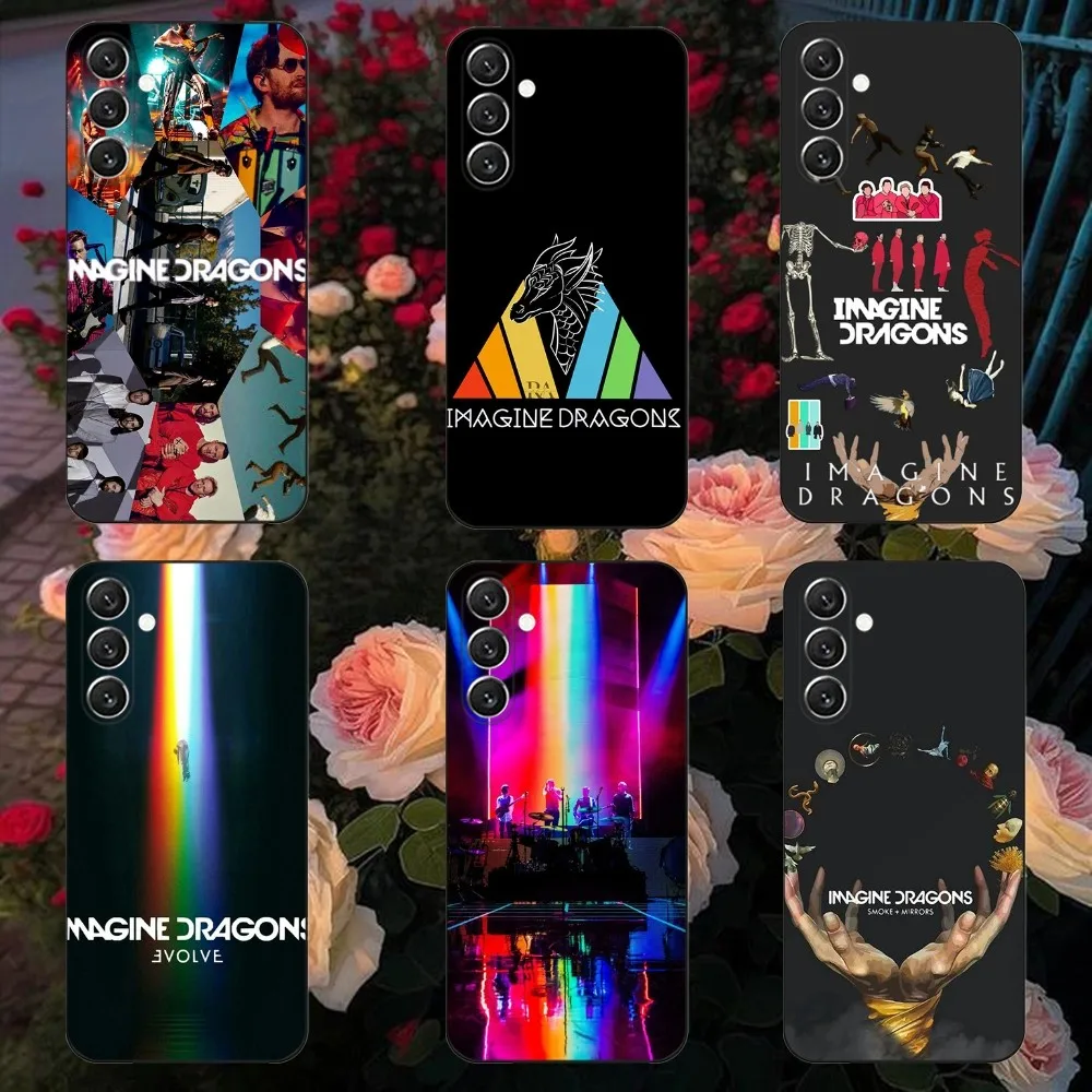 Imagine Dragons Rock band Phone Case For Samsung Galaxy A13,A21s,A22,A31,A32,A52,A53,A71,A80,A91 Soft Black Cover