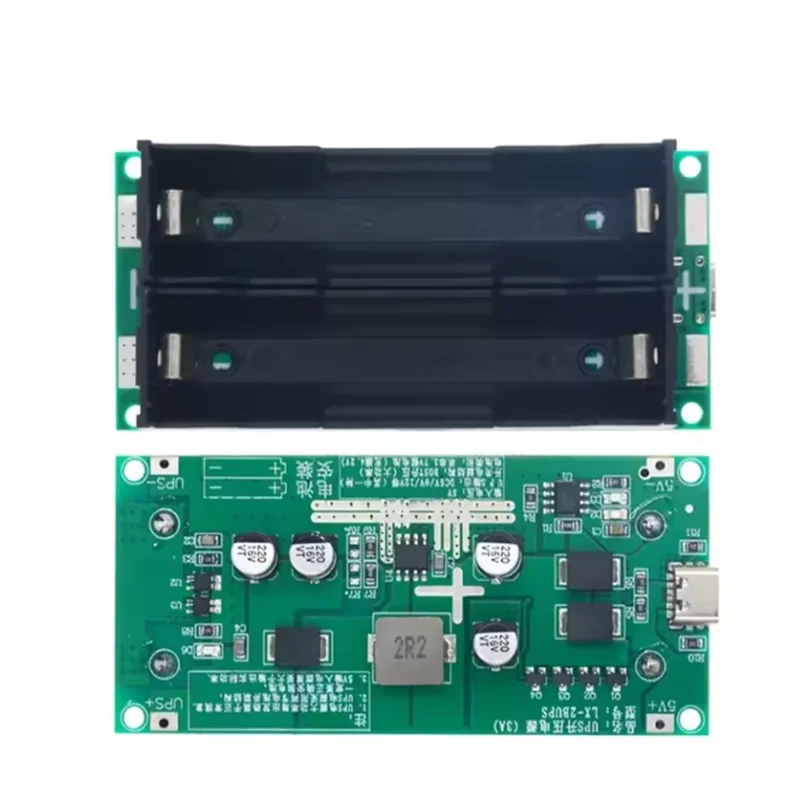 Type-C 15W 3A 18650 Lithium Battery Charger Module DC-DC Step Up Booster Fast Charge UPS Power Supply / Converter 5V 9V 12V