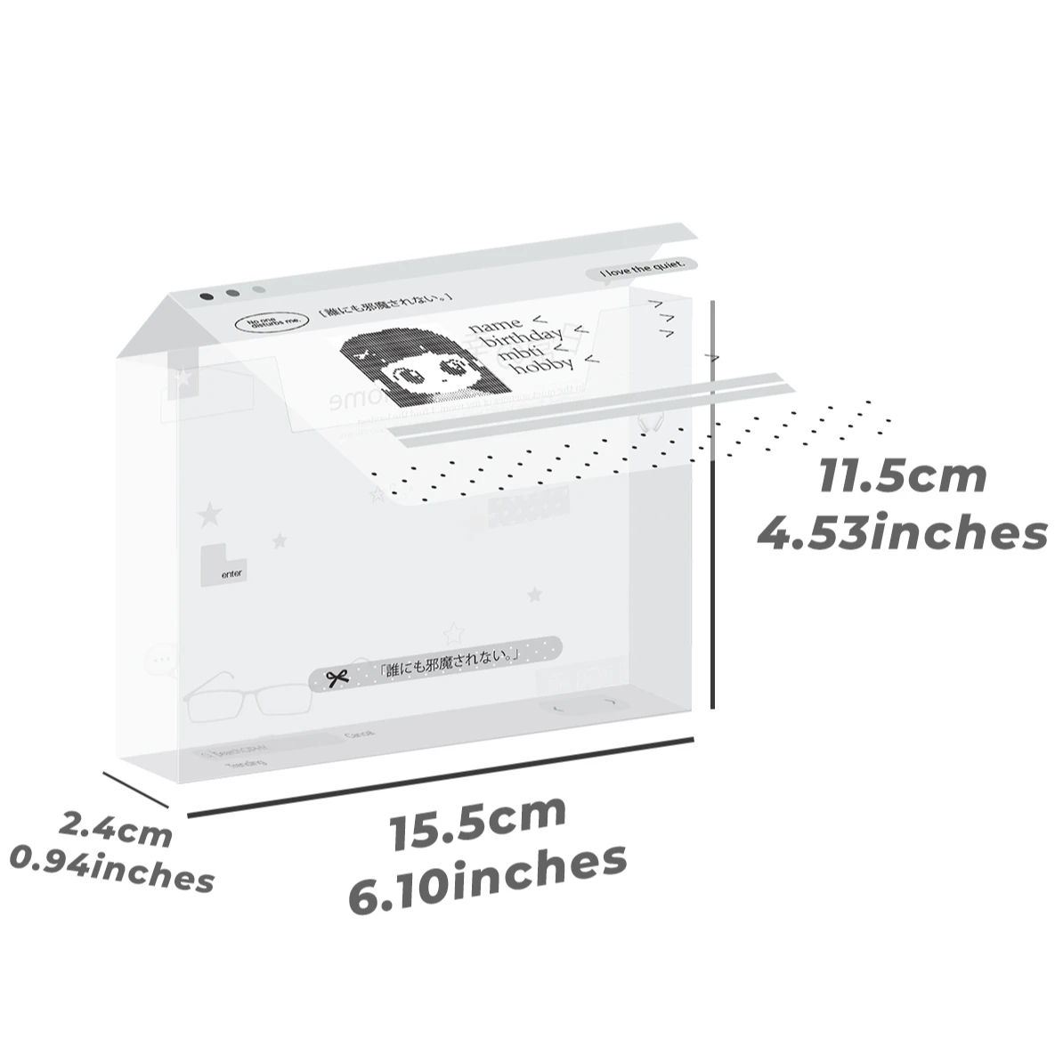 Kawaii A6 حقيبة ملفات البلاستيك لطيف وثائق الايداع حقيبة التخزين طالب المنظم معلومات جيب المجلدات القرطاسية #6